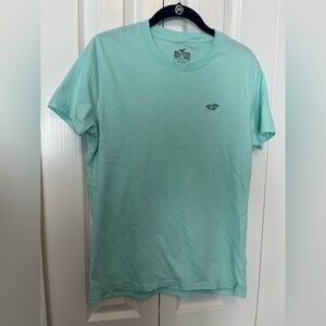 Hollister Men’s sea green tee. Size S